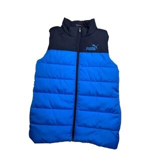PUMA Boys Blue Puffer Vest Size M (10/12) NWOT